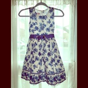 Nannette Girl Floral Pleated Dress
